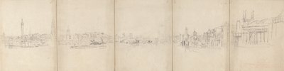 Panorama Alte London Bridge von David Cox